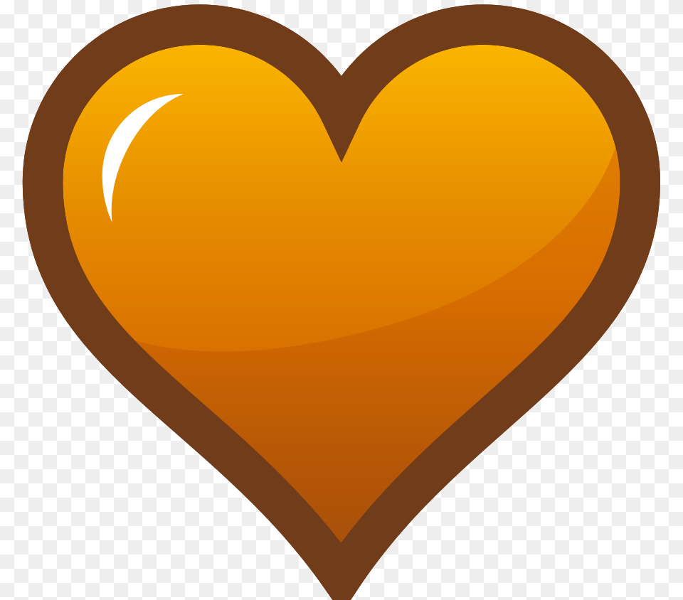 Orange Heart Icon Clip Arts For Web, Balloon Free Transparent Png