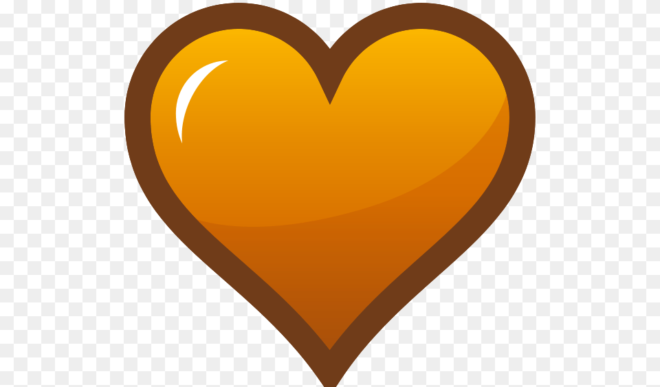 Orange Heart Icon Clip Arts For Web, Balloon Free Png