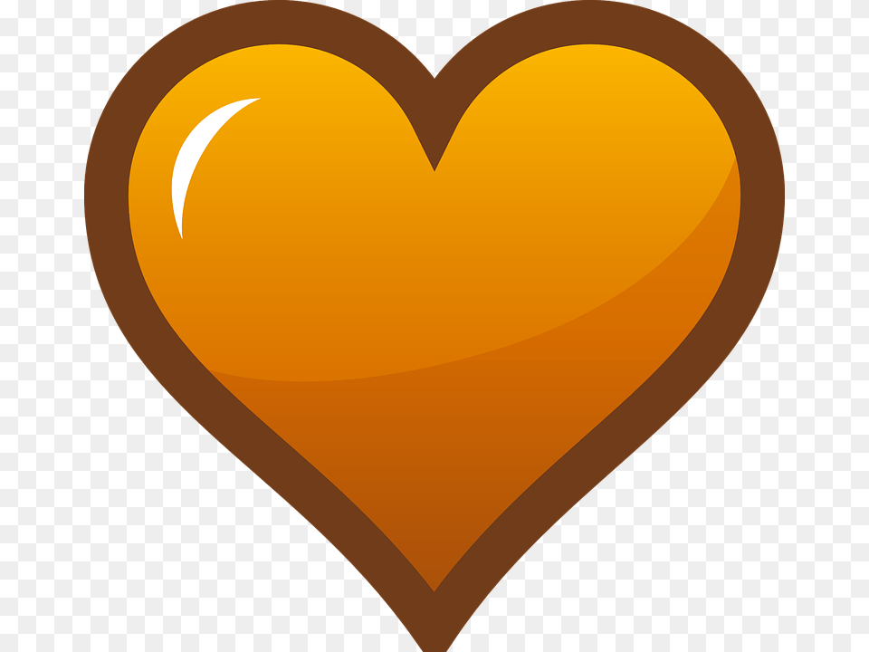 Orange Heart Icon Svg Clip Arts Heart Clipart Orange, Balloon Free Png Download