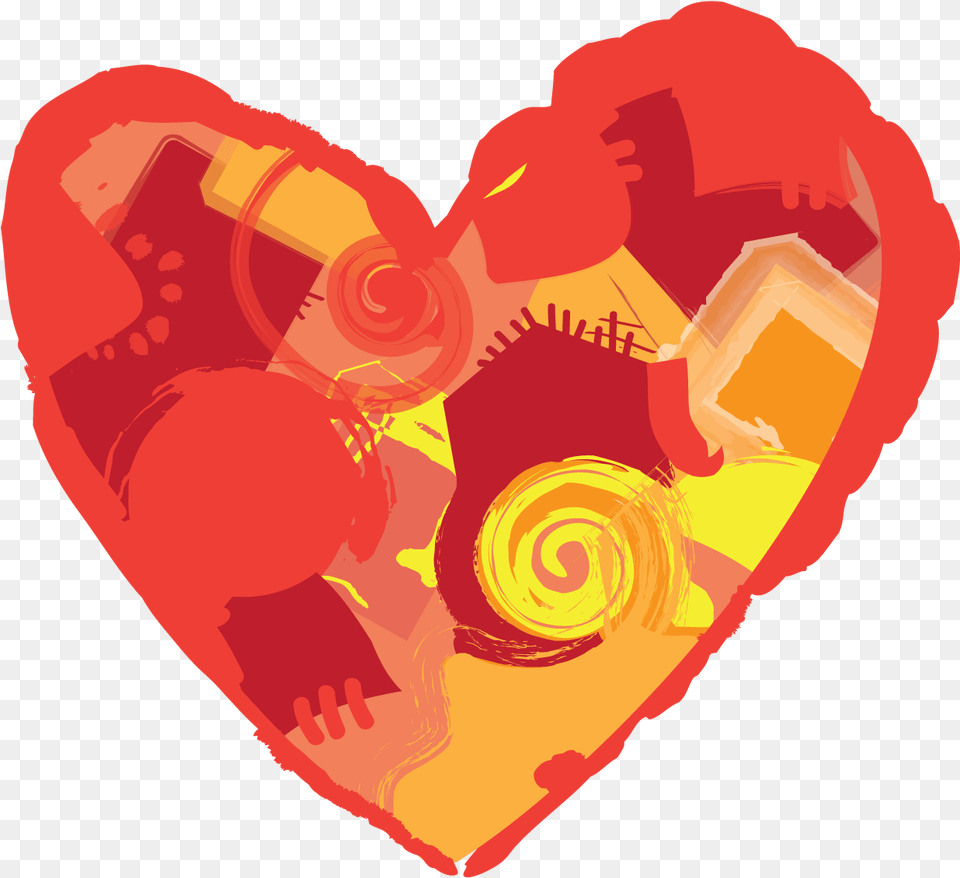 Orange Heart Image Caring Heart, Adult, Male, Man, Person Free Transparent Png