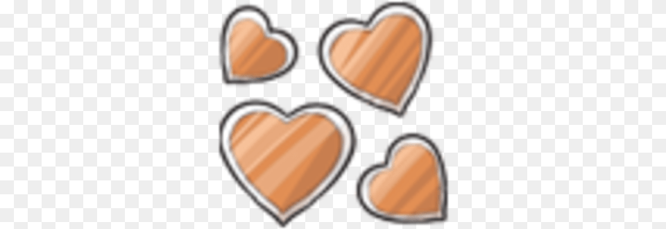 Orange Heart Stickers Girly, Smoke Pipe, Food, Sweets Free Png Download
