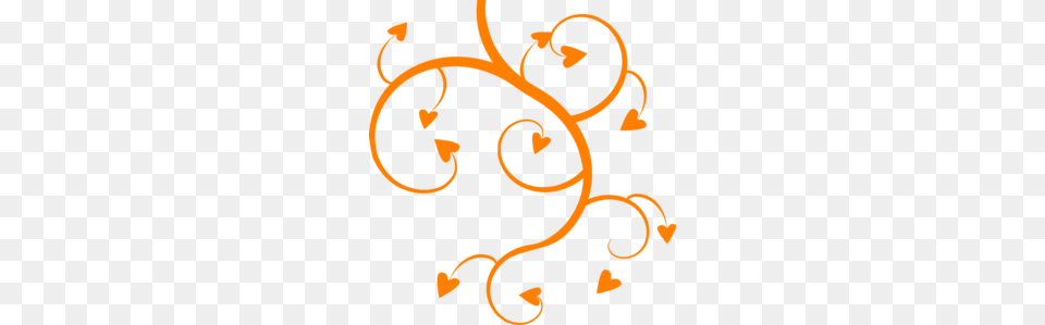 Orange Heart Tree Clip Art, Floral Design, Graphics, Pattern Free Png