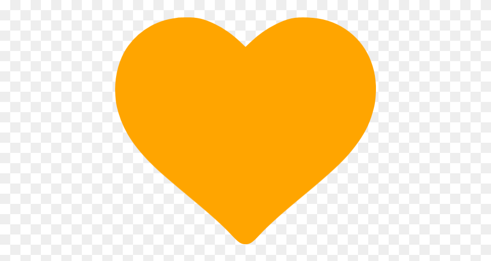 Orange Hearts Icon, Heart, Balloon Png