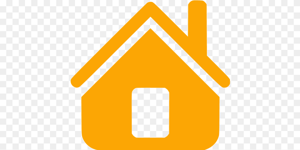 Orange Home Icon Home Icon Yellow, Sign, Symbol, Road Sign Png
