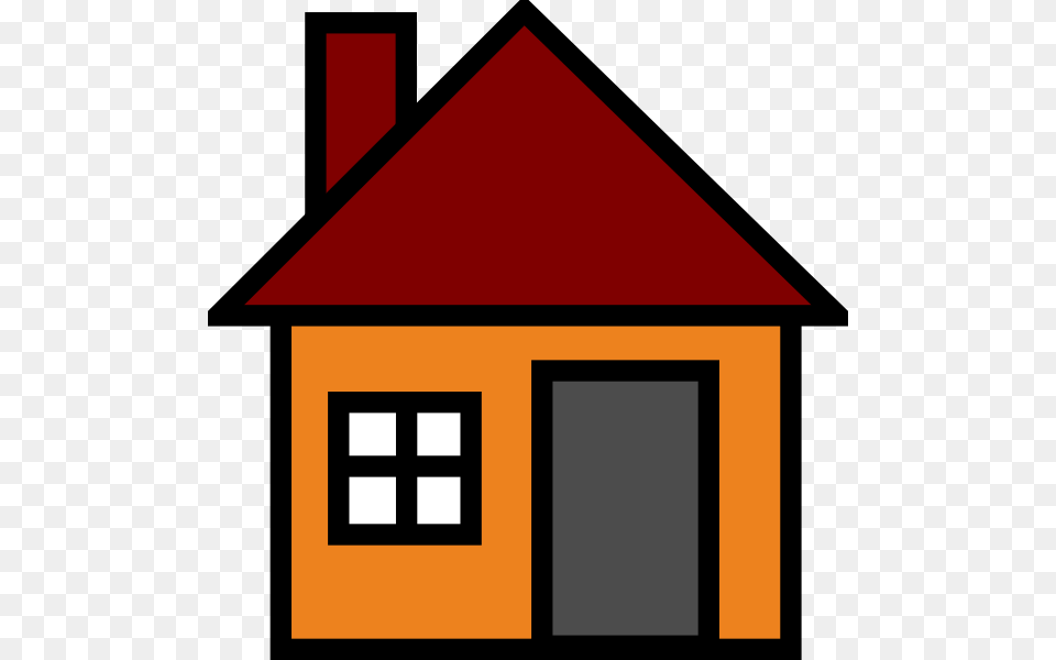 Orange House Clip Art, Architecture, Rural, Outdoors, Nature Png Image