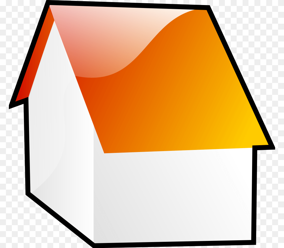 Orange House Clipart, Mailbox Free Png