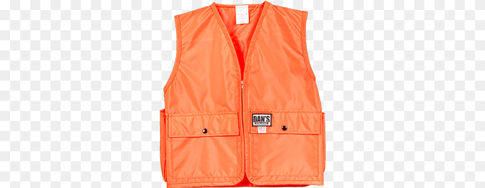 Orange Hunting Vest Transparent, Clothing, Lifejacket Free Png