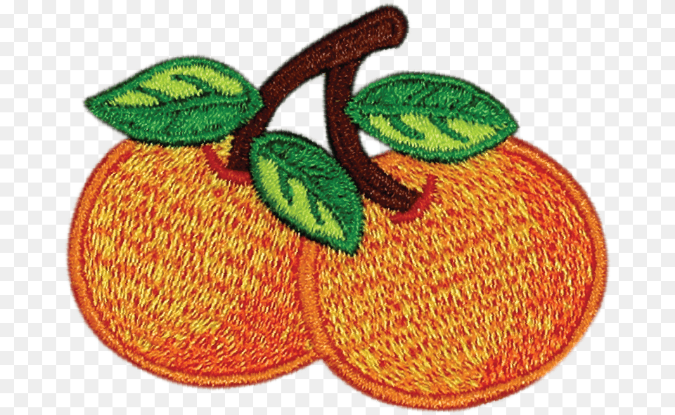 Orange Iron On Patch, Food, Fruit, Plant, Produce Png Image