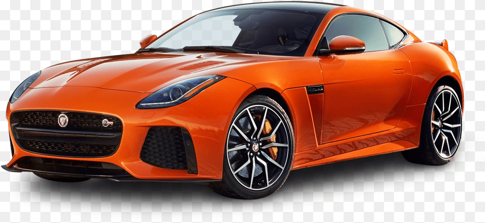 Orange Jaguar F Type Svr Coupe Car Jaguar F Type Svr 2020, Alloy Wheel, Vehicle, Transportation, Tire Free Png Download