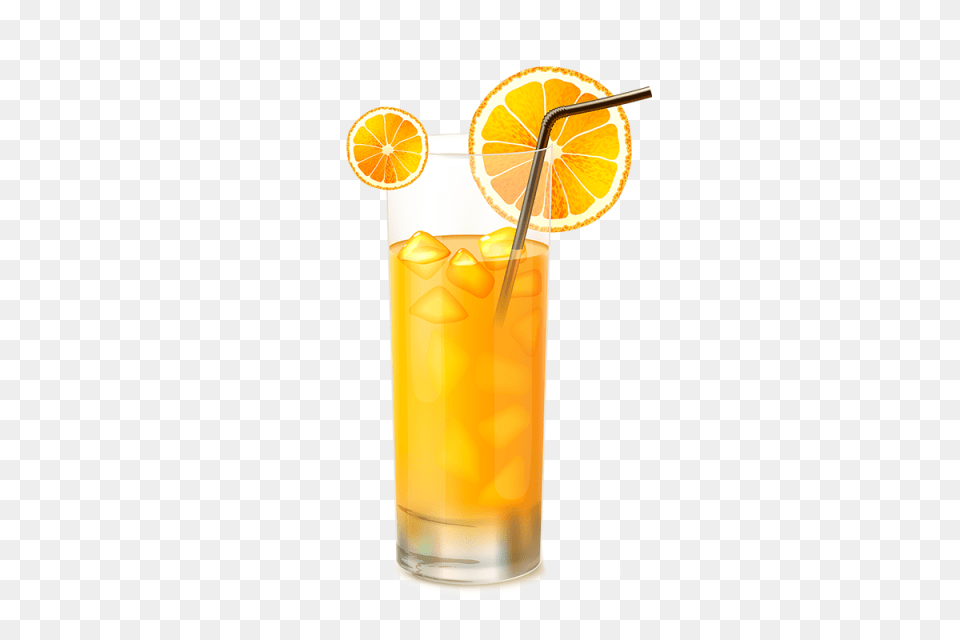 Orange Juice Glass Vector Orange Juice Glass Vector Juice Glass, Beverage, Alcohol, Produce, Fruit Free Png Download