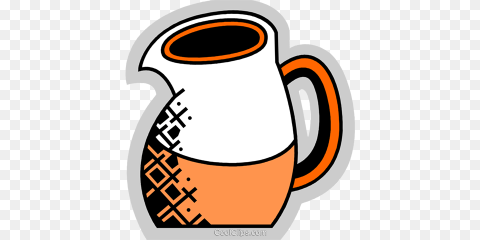 Orange Juice Royalty Vector Clip Art Illustration, Jug, Water Jug, Pottery, Ammunition Free Transparent Png
