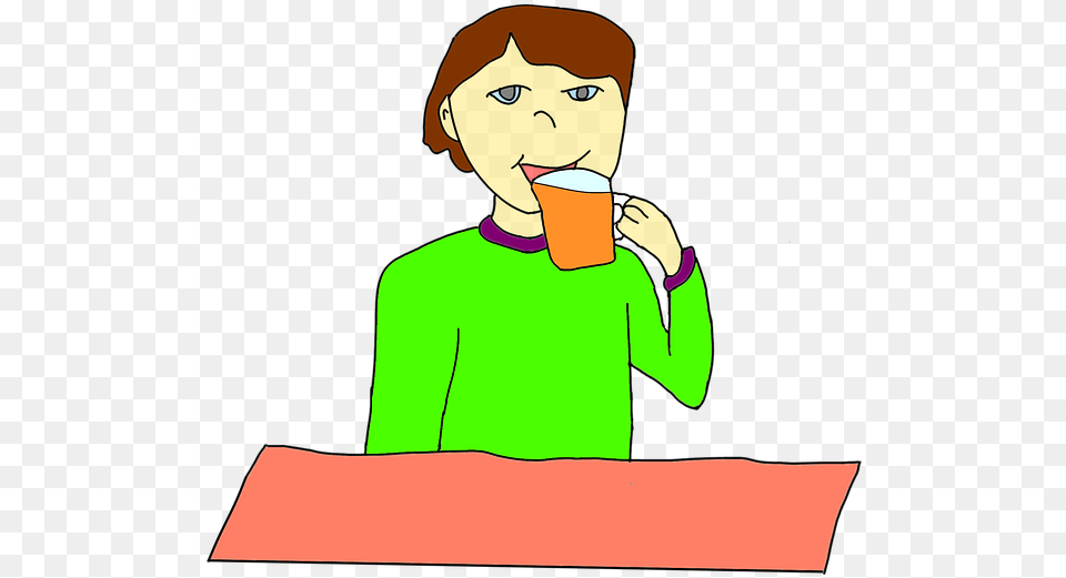 Orange Juice The Drink Cup Boy Man Drinking Beer Drinking From Cup Clipart, Baby, Person, Face, Head Free Png Download