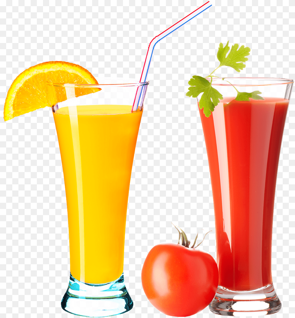 Orange Juice Tomato Juice Glass, Beverage, Herbs, Plant, Soda Free Transparent Png