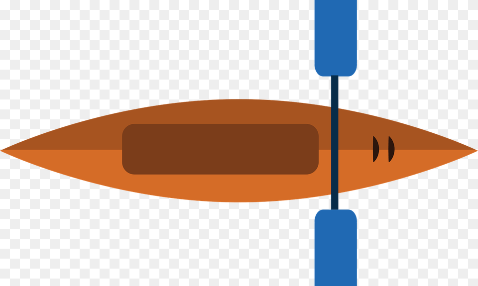 Orange Kayak Illustration Of The Summer Sun And Sea Kayak, Watercraft, Vehicle, Transportation, Boat Free Transparent Png