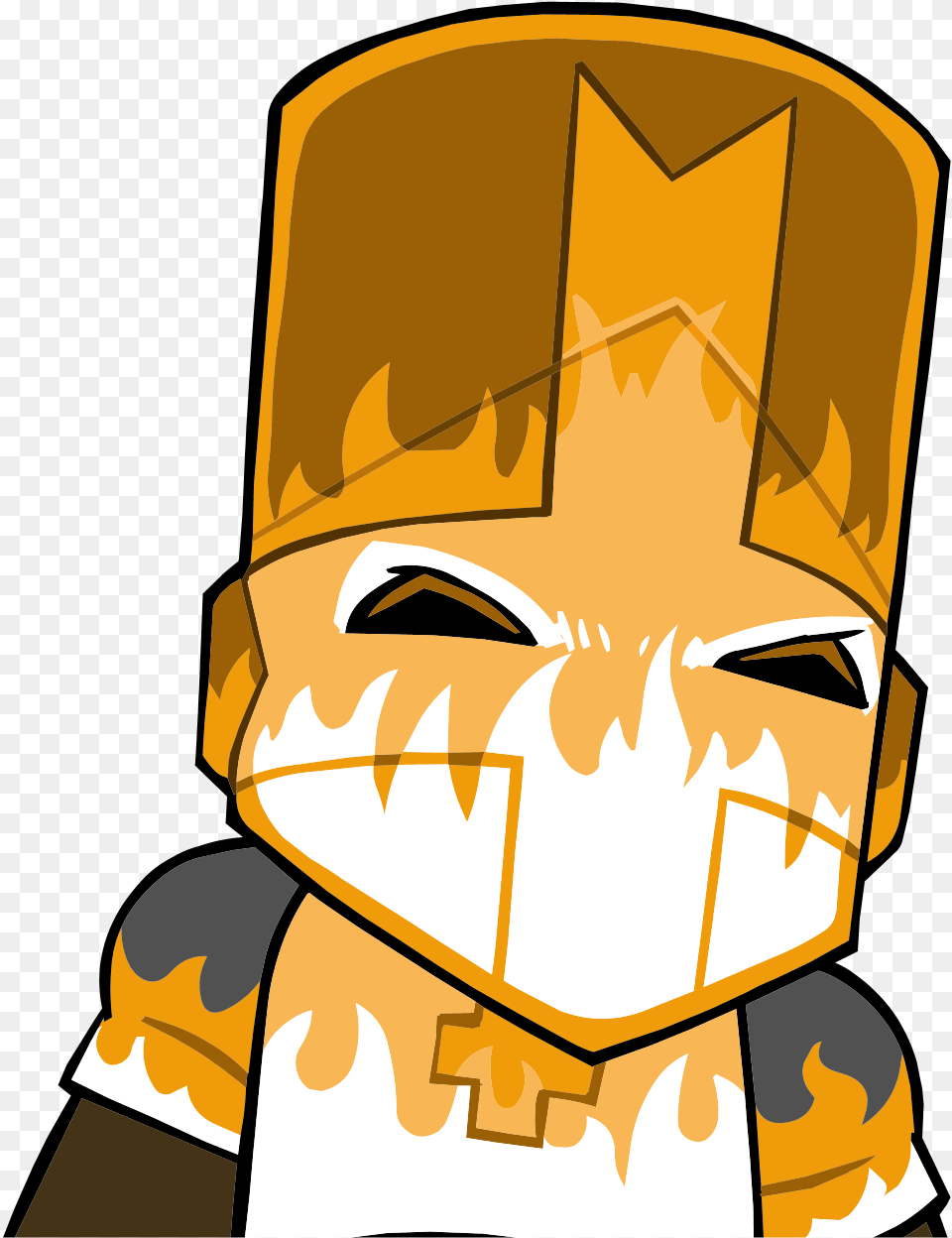 Orange Knight Orange Knight Castle Crashers, Anime Free Png Download