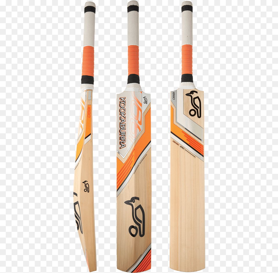 Orange Kookaburra Cricket Bat, Cricket Bat, Sport, Text Free Png Download