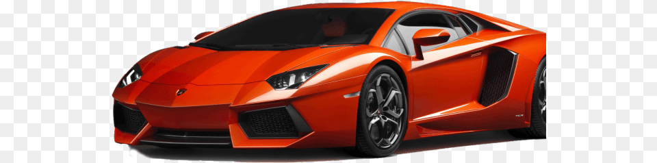 Orange Lamborghini Aventador S, Alloy Wheel, Vehicle, Transportation, Tire Png Image