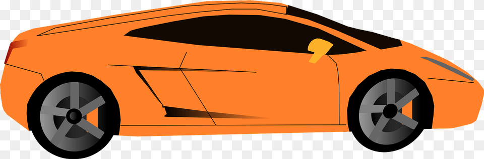 Orange Lamborghini Clipart, Alloy Wheel, Vehicle, Transportation, Tire Free Png