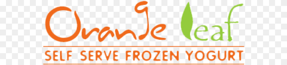 Orange Leaf Frozen Yogurt, Logo, Text Free Png Download