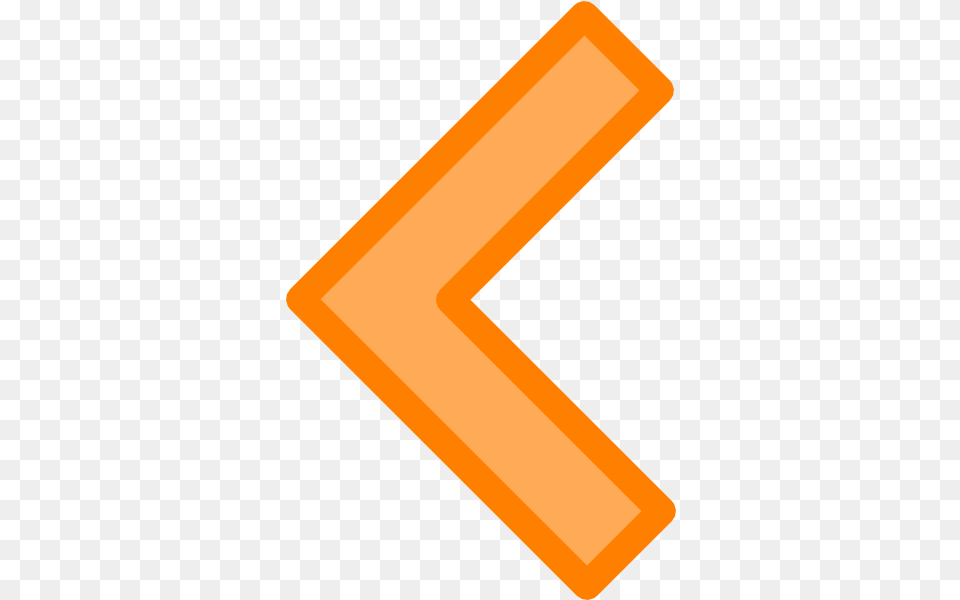 Orange Left Arrow Clip Art Left Arrow Orange, Text, Symbol, Number Free Png