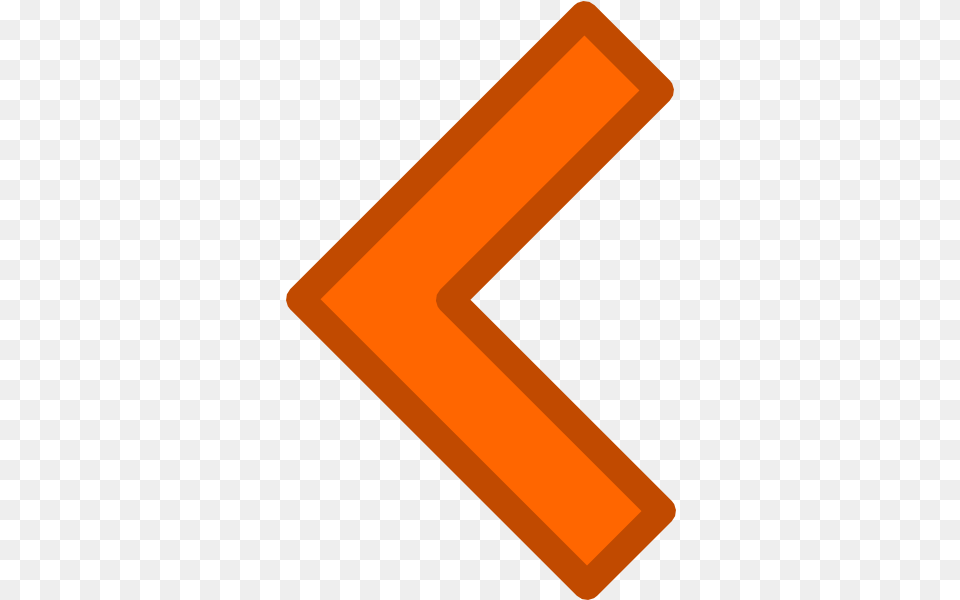 Orange Left Arrow Clip Art Orange Left Arrow, Text, Symbol, Number Free Png