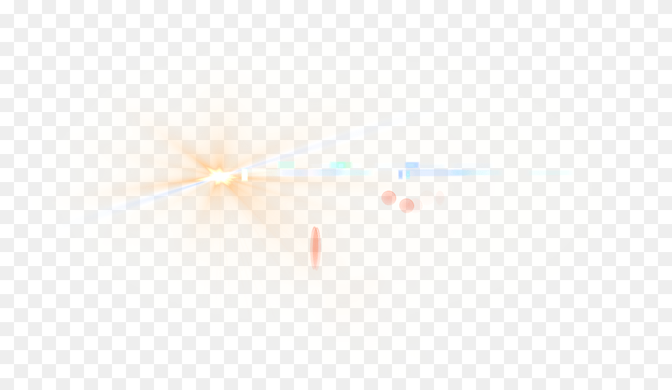 Orange Lens Flare Airplane, Light Png