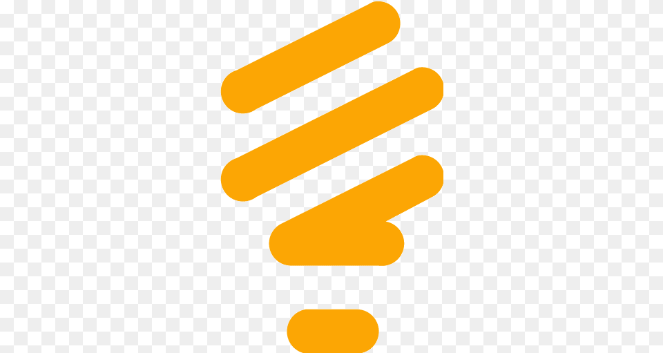 Orange Lightbulb Icon Free Orange Light Bulb Icons Idea Bulb Icon Gif Transparent, Blade, Razor, Weapon, Spiral Png