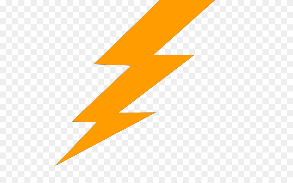 Orange Lightning Bolt Blue Lightning Bolt Clipart, Logo, Rocket, Weapon Free Transparent Png