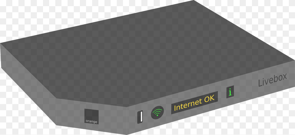 Orange Livebox Play Clip Arts Internet Modem Clipart, Electronics, Hardware, Computer Hardware, Router Png Image