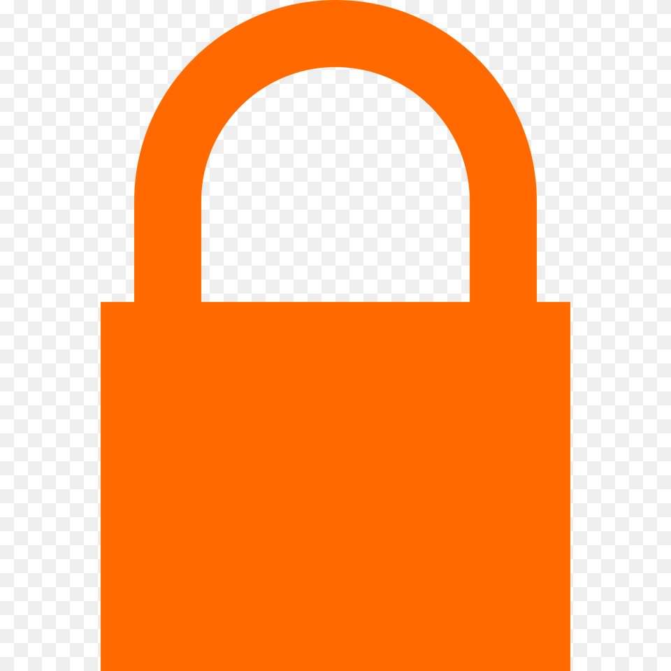 Orange Lock Clipart Free Transparent Png