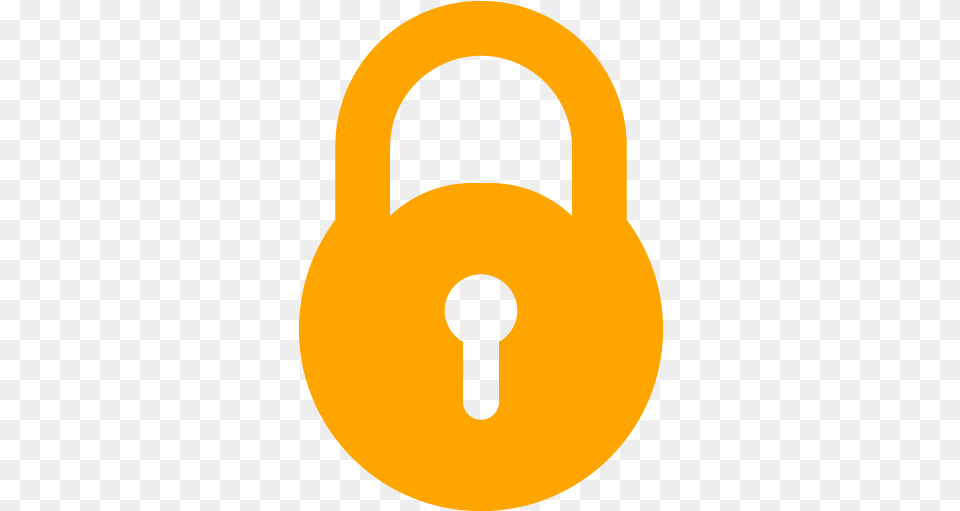 Orange Lock Icon Lock Icon Black, Astronomy, Moon, Nature, Night Free Png