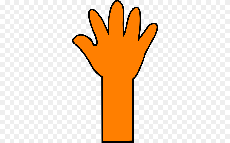 Orange Long Arm Clip Art, Clothing, Glove Free Transparent Png