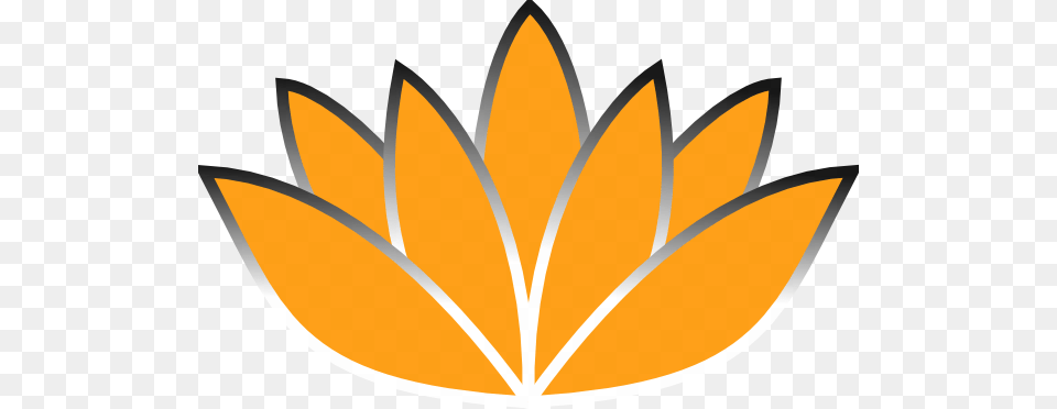 Orange Lotus Flower Picture Iii Clip Art, Leaf, Plant, Graphics, Logo Free Png