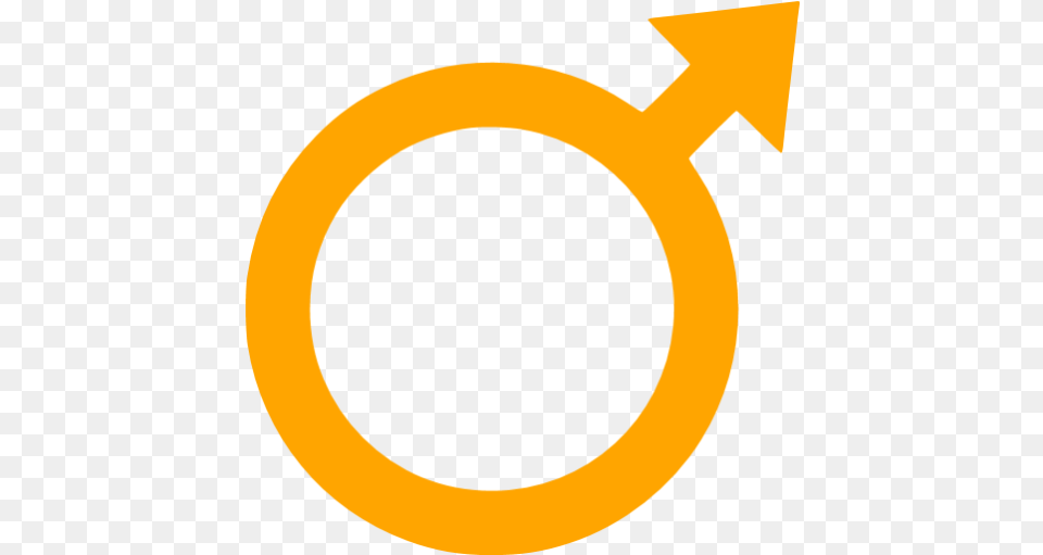 Orange Male Icon Male Gender Icon Yellow, Symbol Free Transparent Png