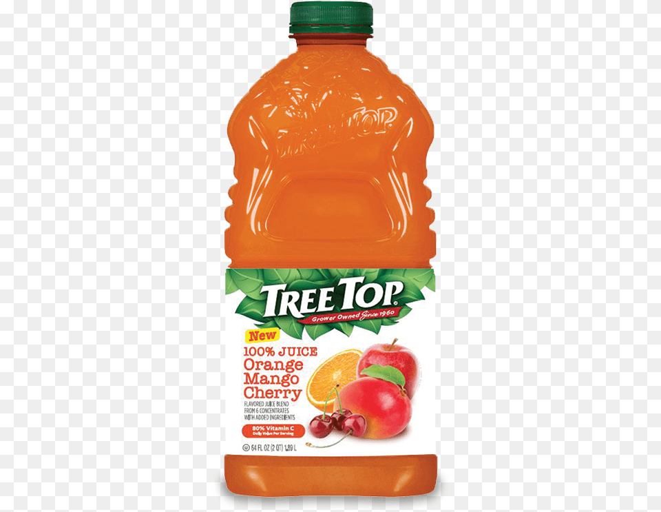 Orange Mango Cherry Juice Jar Treetop Apple Juice, Beverage, Orange Juice, Ketchup, Food Free Png