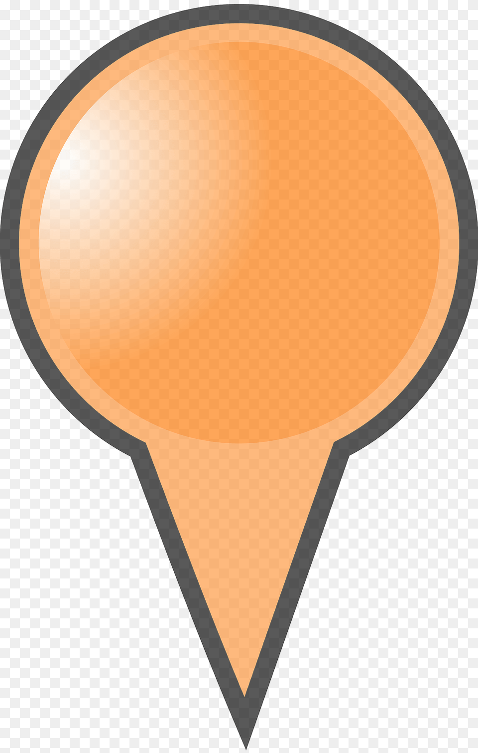 Orange Map Marker Clipart, Balloon Png