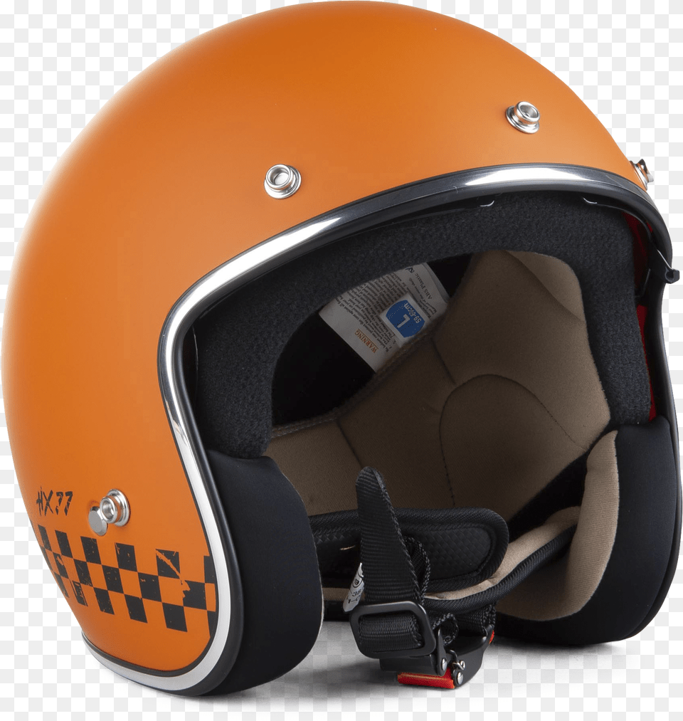 Orange Mc Hjelm Helmet Orange Black Open Face, Crash Helmet Png