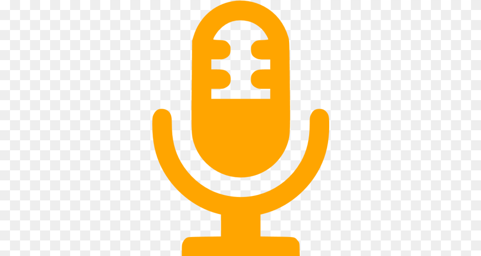 Orange Microphone Icon Microfone Ico, Face, Head, Person Free Png