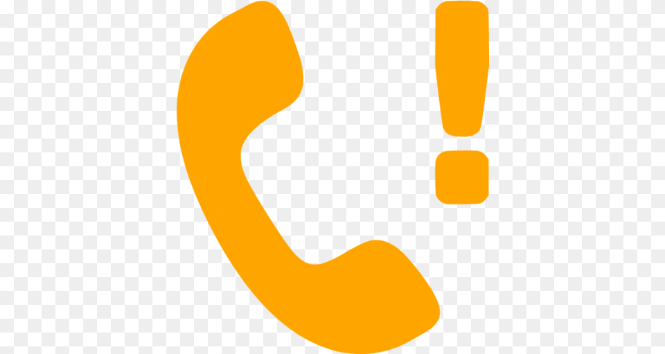 Orange Missed Call Icon Orange Phone Icons Orange Call Logo, Text Png Image