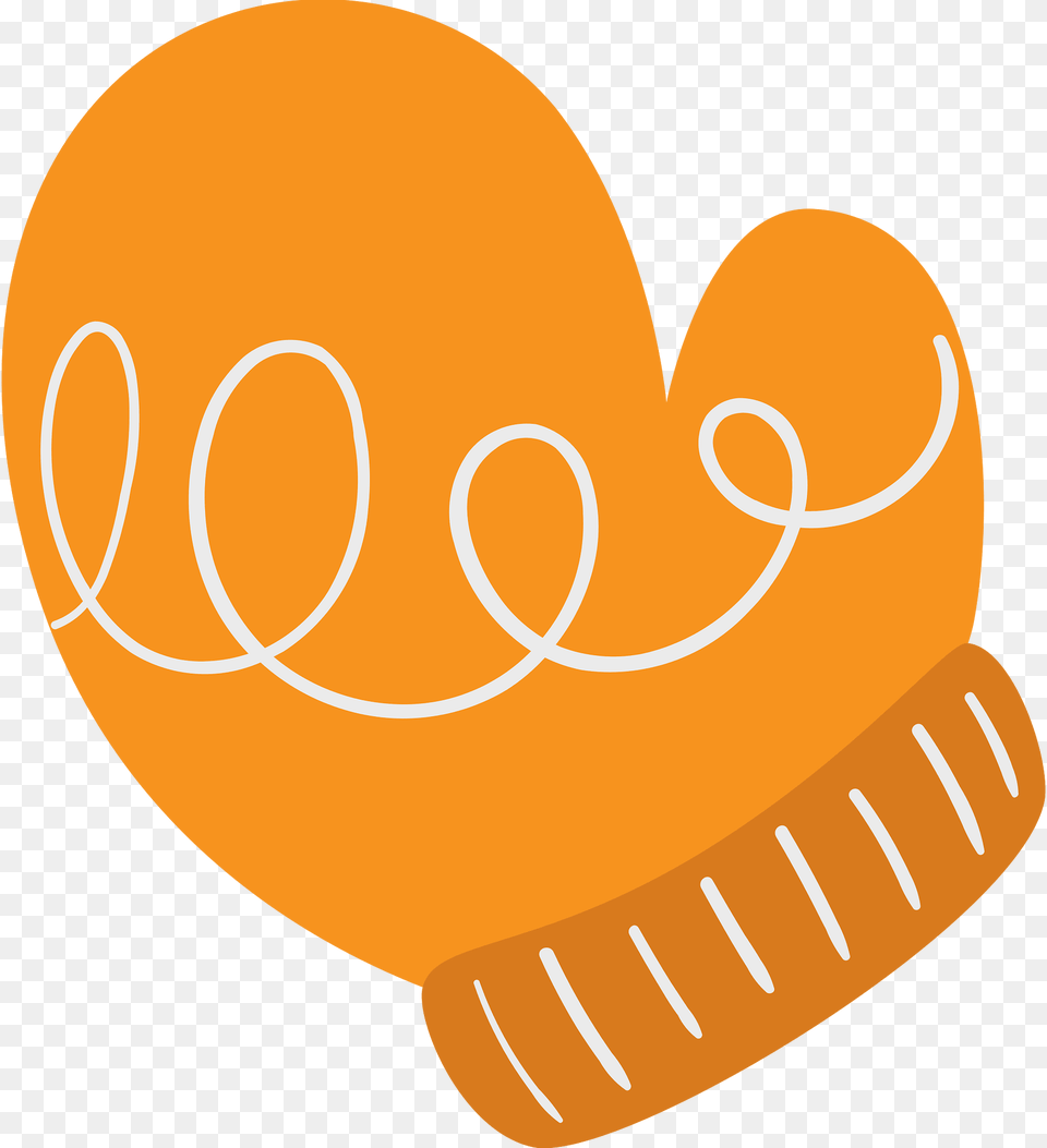 Orange Mitten Clipart, Light, Brush, Device, Tool Free Transparent Png
