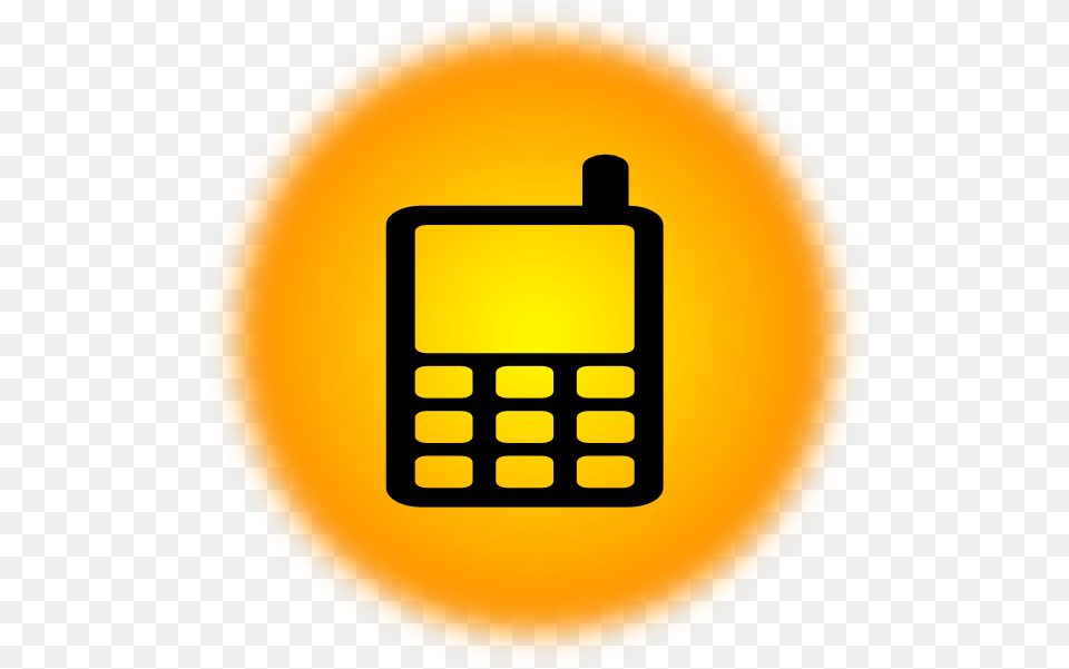 Orange Mobile Icon Clip Art Vector Clip Art Clip Art, Electronics, Mobile Phone, Phone, Texting Png