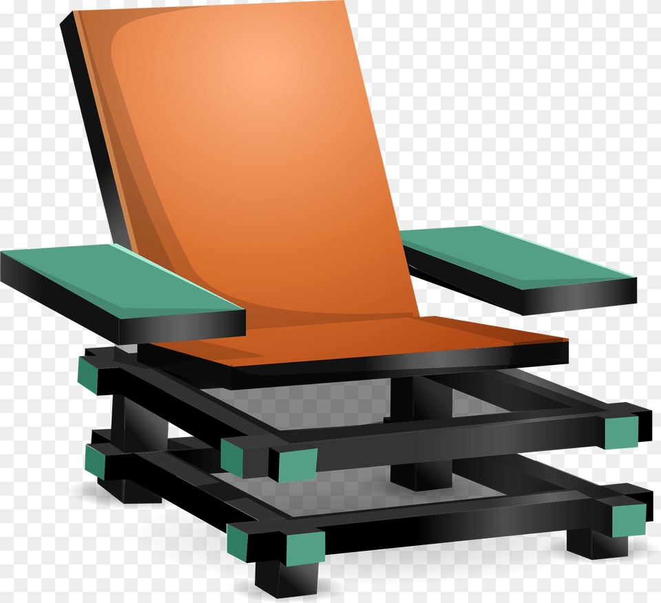 Orange Modern Armchair Clipart, Furniture, Chair, Cushion, Home Decor Free Transparent Png