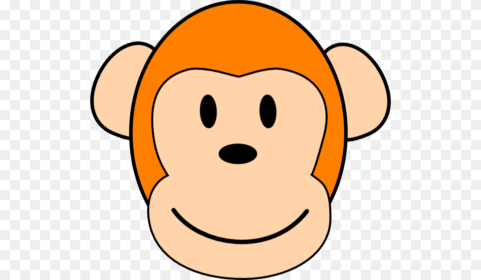 Orange Monkey Clip Art At Clkercom Vector Online Royalty Monkey Face Clipart Orange, Plush, Toy, Snowman, Snow Png