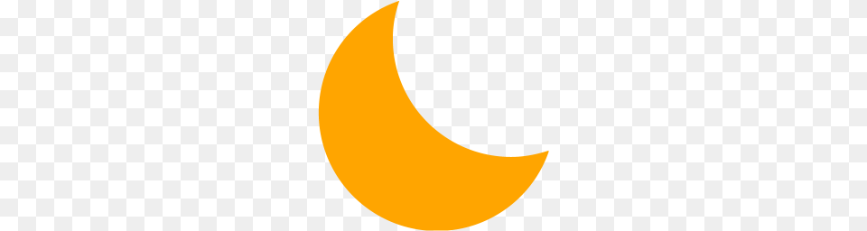 Orange Moon Icon, Art Free Png