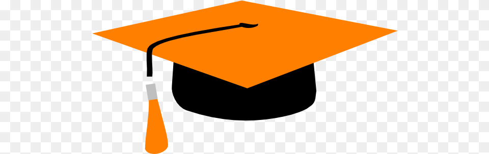 Orange Mortarboard Clip Art Vector Clip Art Orange Graduation Cap Clipart, People, Person Free Png Download