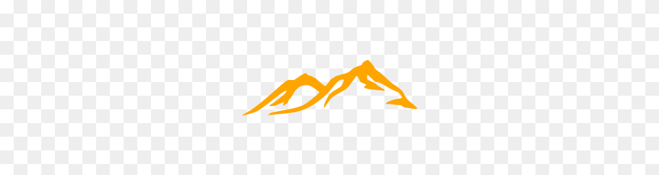 Orange Mountain Icon, Art Png Image