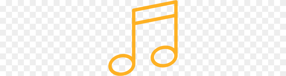 Orange Music Note Icon, Art Png Image