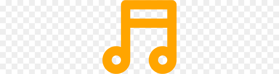 Orange Music Note Icon, Art Free Transparent Png