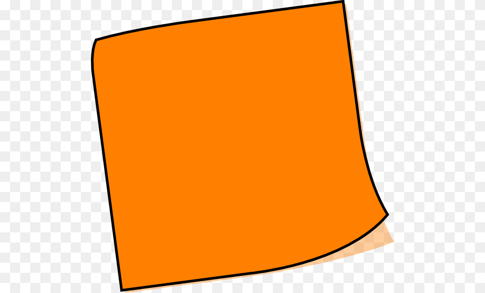 Orange Note Clip Art, Text Free Transparent Png