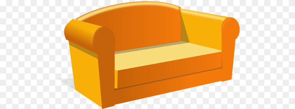 Orange Old Couch, Furniture, Mailbox, Chair Png